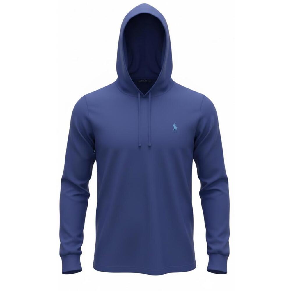 Polo Ralph Lauren Blue Hooded Long Sleeve Shirt
